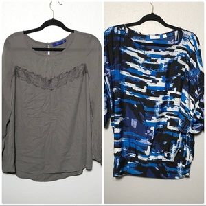 NY and Company and Apt. 9 2 blouses size Large#71